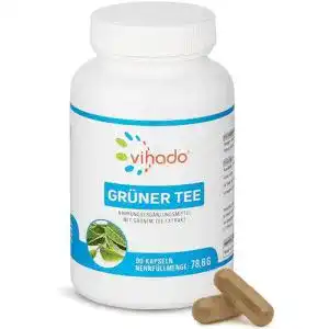 Grüner-Tee-Kapseln Vihado Grüner Tee Kapseln, 90 Kapseln