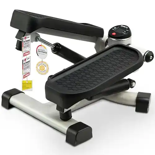 Swing-Stepper SportPlus 2in1 Mini-Stepper mit patentierter Umschalttechnik, Side-Stepper und Auf-und-Ab-Stepper