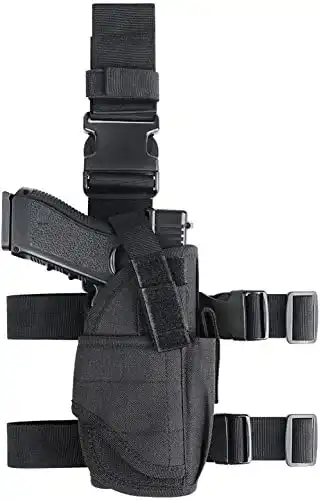 Holster Gexgune Taktisch Bein für Pistolen mit Magazinbeutel