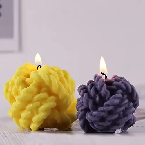 Kerzenform Ginkago Kerzen Silikonform 3D Wollball Magic