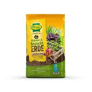 Anzuchterde frux ® Bio Kräuter- & mit Naturton – 5 Liter