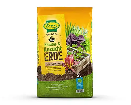 Anzuchterde frux ® Bio Kräuter- & mit Naturton – 5 Liter
