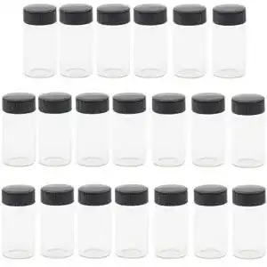 Glasfläschchen KAHEIGN 20Pcs Durchsichtig, 20 ml 2/3-Unzen