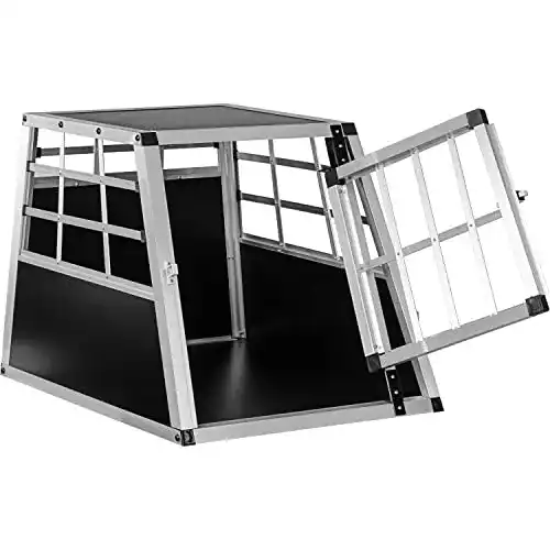 Hundetransportbox Alu PETSTUFF gerade Rückwand 90°, robust