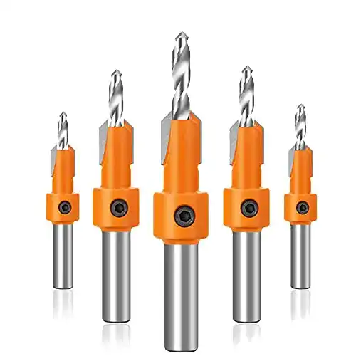 Die beste Holzbohrer mit Senker Bekasa 5 Stück Senker Bohrer Set 2026 Test Bestseller Holzbohrer mit Senker Bekasa 5 Stück Senker Bohrer Set
