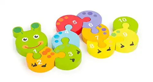 Die beste Zahlenpuzzle Small Foot 10717 aus kunterbuntem Holz Raupen 2026 Test Bestseller Zahlenpuzzle Small Foot 10717 aus kunterbuntem Holz Raupen