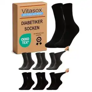 Diabetikersocken Vitasox 11120 Gesundheitssocken, 6 Paar