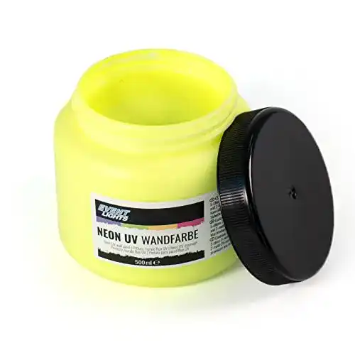 Leuchtfarbe Eventlights NEON UV Farbe gelb – 500 ml – UV