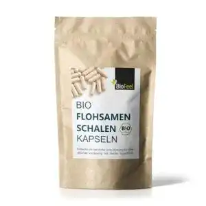 Flohsamenschalen-Kapseln BioFeel – Bio Flohsamenschalen 180 Stk.