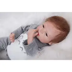 Reborn-Puppe ZIYIUI 22 Zoll 55 cm Reborn Babypuppe Realistisch