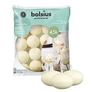 Schwimmkerzen bolsius Schwimmende Kerzen, Paraffin-Wachs