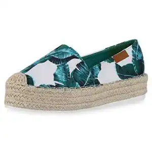 Espadrilles Damen SCARPE VITA Damen Plateau Slipper Bast