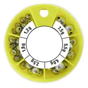 Angelblei STMK Lochblei Sortiment Dose, 6 vers. Größen, 120 g