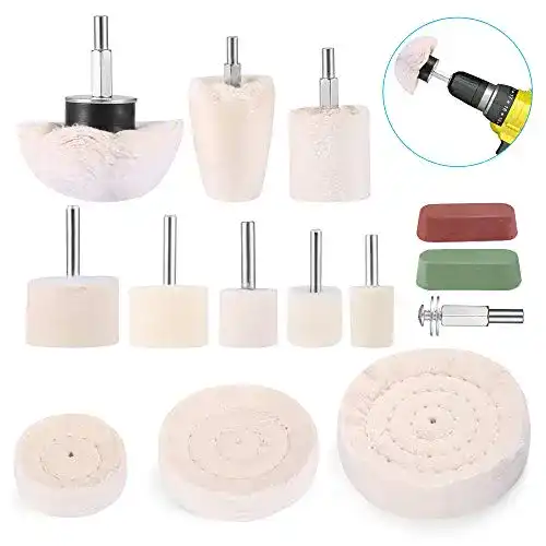 Polieraufsatz Akkuschrauber Heatigo Polierscheibe, 11 pcs