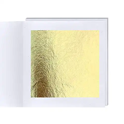 Blattgold Hileyu Echte Essbar 24 Karat Goldfolie 4.33 * 4.33cm