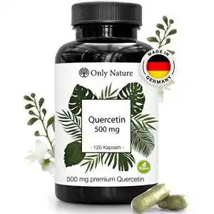 Quercetin Only Nature Kapseln 500mg hochdosiert, 120 Kapseln