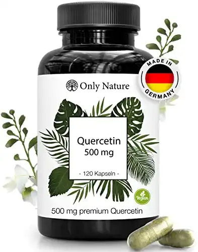 Quercetin Only Nature Kapseln 500mg hochdosiert, 120 Kapseln