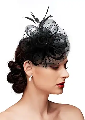 Fascinator Yezmo -Hut, en für Frauen Mädchen Karneval Hüte