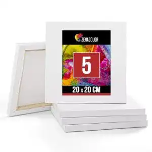 Keilrahmen Zenacolor 5-TLG. Set 20x20cm – Leinwand Malen