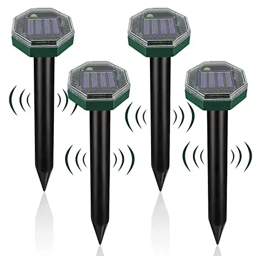 Maulwurfschreck (solar) flintronic 4 Stück Solar Maulwurfabwehr