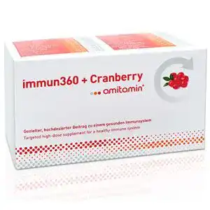 Immunsystem stärken Tabletten amitamin Immun 360 + Cranberry