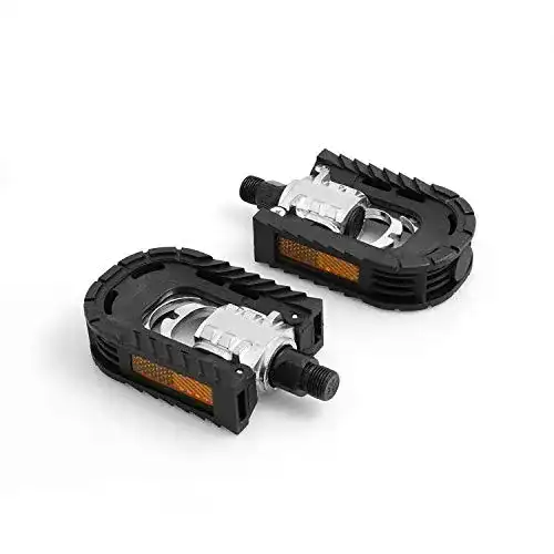 Klapppedale System-S Universal Fahrrad Pedal, Schwarz