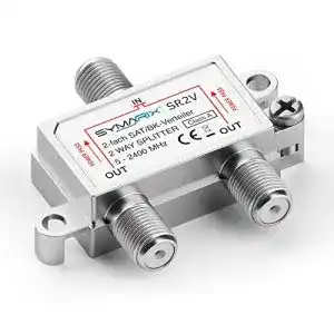 Sat-Verteiler 2-fach SYMARIX SR2V SAT & BK mit DC-Durchlass