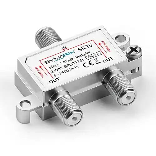 Die beste Sat-Verteiler 2-fach SYMARIX SR2V SAT & BK mit DC-Durchlass 2026 Test Bestseller Sat-Verteiler 2-fach SYMARIX SR2V SAT & BK mit DC-Durchlass