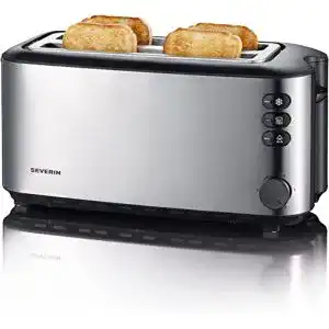 Langschlitztoaster SEVERIN Automatik, mit Brötchenaufsatz