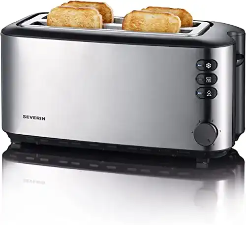 Langschlitztoaster SEVERIN Automatik, mit Brötchenaufsatz