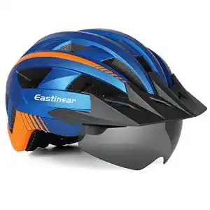 Fahrradhelm Herren mit Visier EASTINEAR Fahrradhelm LED