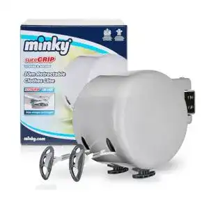 Wäscheleine ausziehbar Minky ausziehbare Wäscheleine, 30 Meter