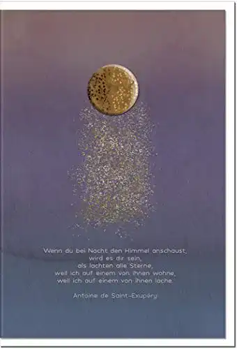Kondolenzkarten metALUm Trauerkarte HOFFNUNG Sternenstaub