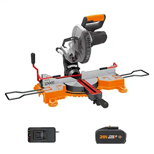 Akku-Kappsäge WORX WX845 Akku-Zug-, Kapp- u. Gehrungssäge