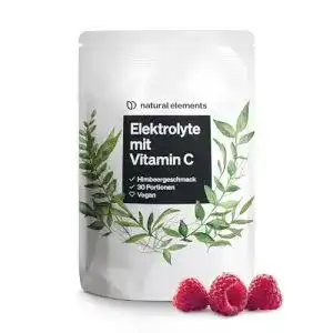 Elektrolyt-Pulver natural elements Elektrolyte mit Himbeer-Geschmack