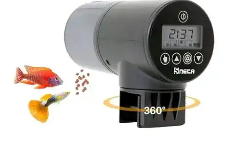 Fischfutterautomat Teich Sneta, 200ml, mit USB-Ladekabel
