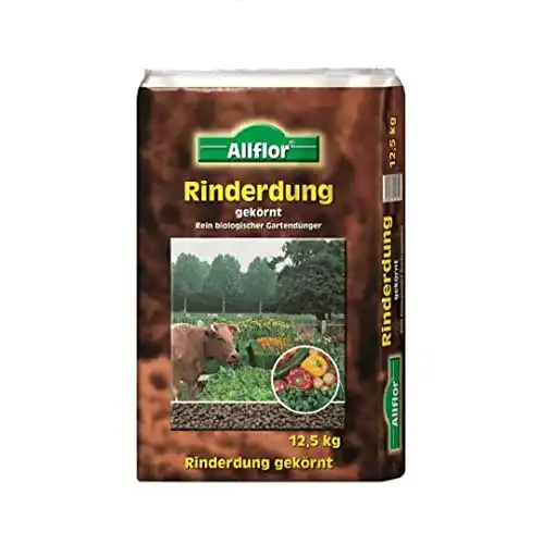 Rinderdung Allflor 12,5 Kg Naturdünger Gartendünger Rindermist