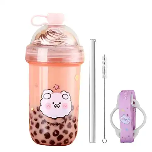 Bubble-Tea-Becher Kaishengyuan, wiederverwendbar, 600 ml