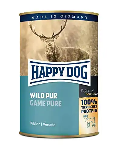 Happy-Dog-Nassfutter Happy Dog Wild Pur 6X 400g Nassfutter