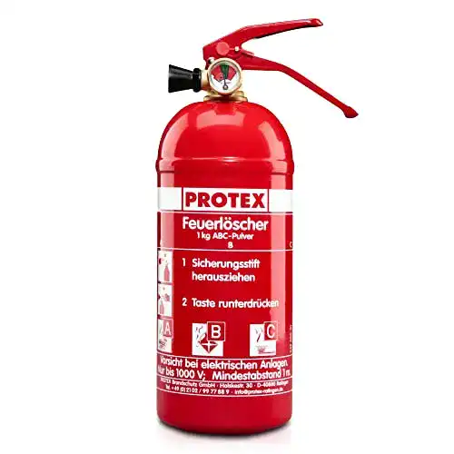 Feuerlöscher 2 kg MBS FIRE Protex Feuerlöscher PDE2GA Auto