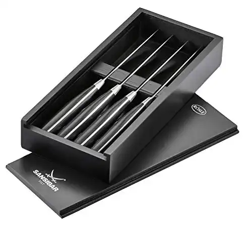 Steakmesser Rösle RÖSLE -Set Sansibar 4-tlg., Klingenspezialstahl