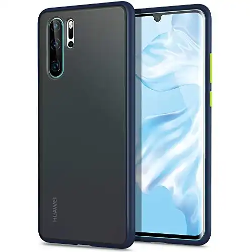 Huawei-P30-Pro-Hülle YATWIN, matte Oberfläche, dunkelblau