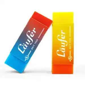 Radiergummi Läufer 69825 Plast Color, zweifarbig, 2 Radierer