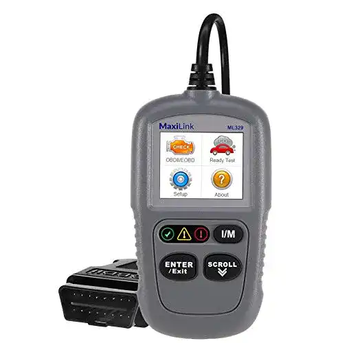 KFZ-Diagnosegerät Autel ML329 OBD2-Diagnosegerät für VW BMW Audi Mercedes etc, 3 Sprache (Deutsche inkl.) verfügbar, KFZ-Auslesegerät Software Free Update, OBD Verlängerungskabel inkl. Dieselmotor kompatibel
