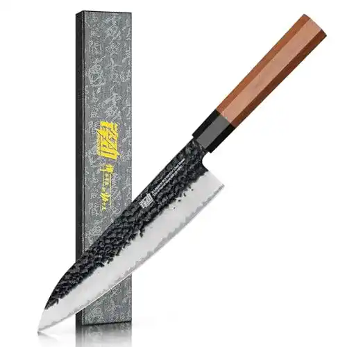 Gyuto-Messer FINDKING 8-Zoll-Kochmesser mit Achteckgriff