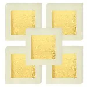 Blattgold VGSEBA Echte Essbar 24 Karat Goldfolie 20 Blatt 4.33cm