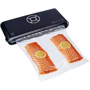 Vakuumierer Amazon Basics, 30 cm Naht + 10 Vakuumierbeutel
