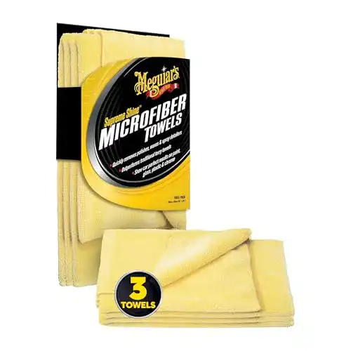 Mikrofasertuch Meguiar’s X2020EU Supreme Shine, 3er Pack