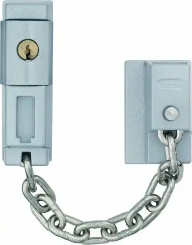 Tür-Zusatzschloss ABUS Türkette abschließbar SK79, silber, 03968