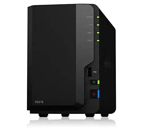Server Synology DS218 2TB (2 x 1TB WD ROT) 2 Bay Desktop NAS